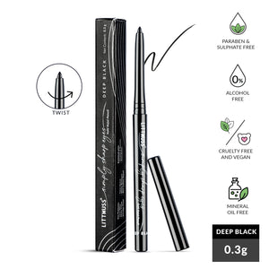 Littmuss Simply Sharp Eyes Kohl Kajal Pencil -Deep Black