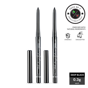 Littmuss Simply Sharp Eyes Kohl Kajal Pencil -Pack of 2